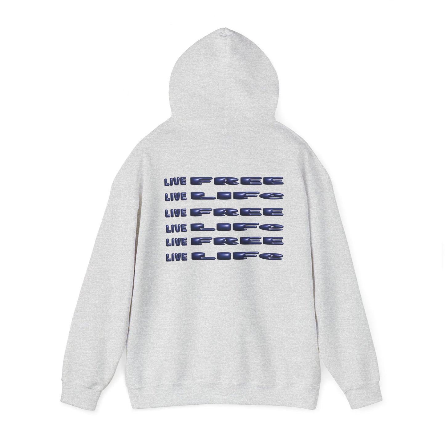 MEN THE INK EXPRESS HOODIE LIVE FREE 3-D addition