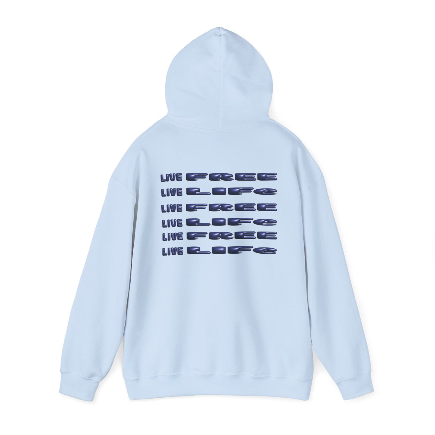 MEN THE INK EXPRESS HOODIE LIVE FREE 3-D addition