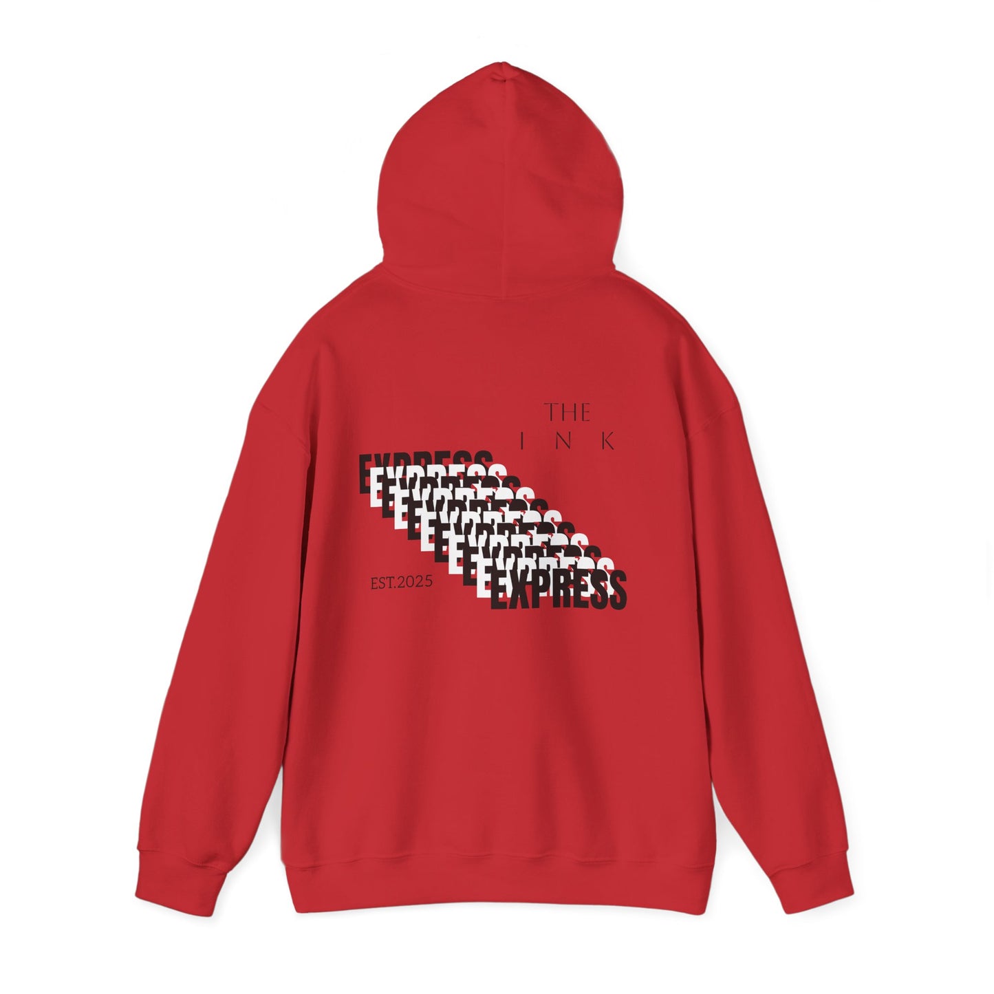 THE INK EXPRESS RED HOODIE