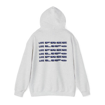 MEN THE INK EXPRESS HOODIE LIVE FREE 3-D addition
