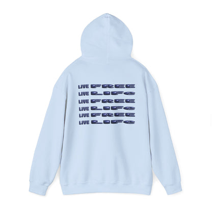 MEN THE INK EXPRESS HOODIE LIVE FREE 3-D addition