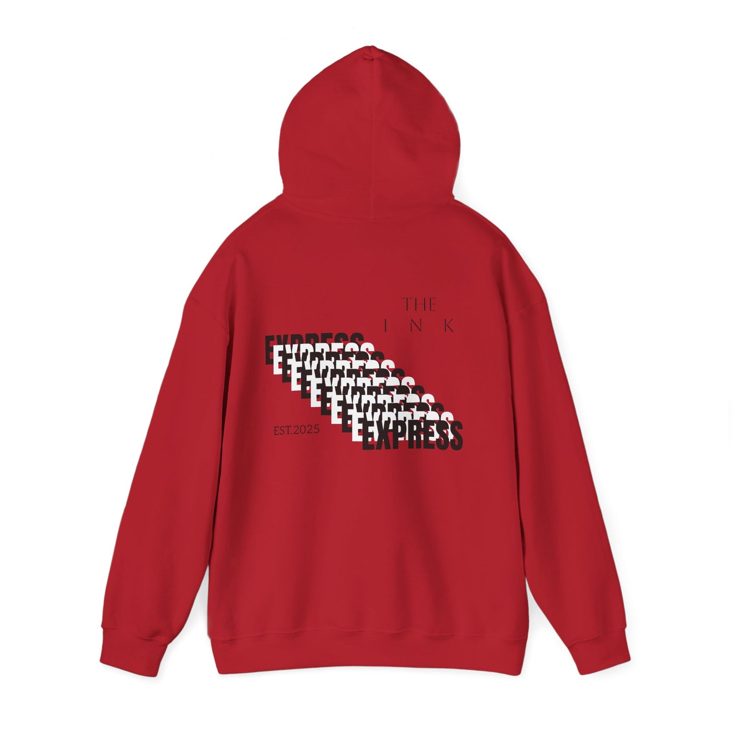 THE INK EXPRESS RED HOODIE